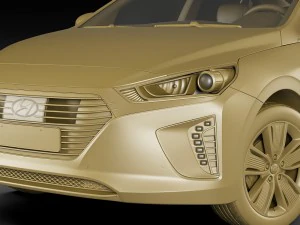 hyundai ioniq hybrid 2017 3D Model