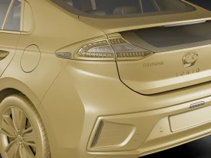 hyundai ioniq hybrid 2017 3D Model