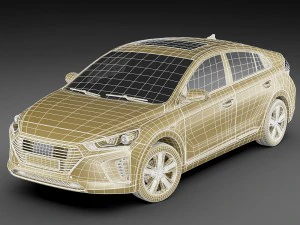 hyundai ioniq hybrid 2017 3D Model