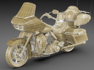 harley davidson cvo road glide ultra 2016 Model 3D