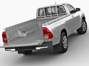 toyota hilux regular cab 2016 Modelo 3D