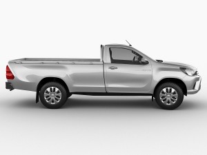 toyota hilux regular cab 2016 Modelo 3D