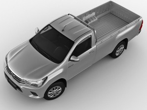 toyota hilux regular cab 2016 Modelo 3D