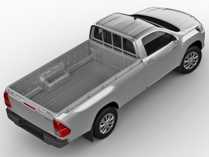 toyota hilux regular cab 2016 Modelo 3D