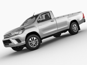 toyota hilux regular cab 2016 Modelo 3D