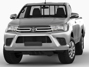 toyota hilux regular cab 2016 Modelo 3D