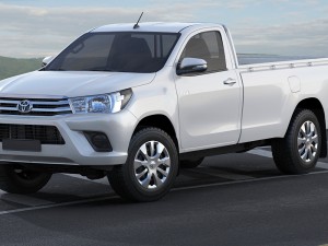 toyota hilux regular cab 2016 Modelo 3D
