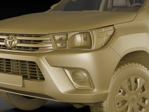 toyota hilux regular cab 2016 Modelo 3D