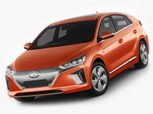 hyundai ioniq elettrica 2017 Modello 3D