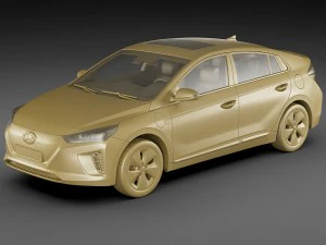 hyundai ioniq electric 2017 3D Model