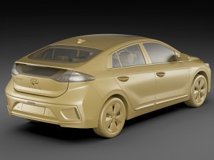 hyundai ioniq electric 2017 Model 3D