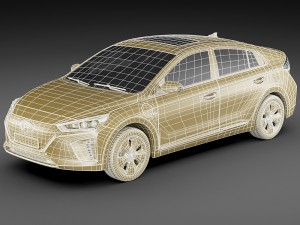 hyundai ioniq electric 2017 Model 3D