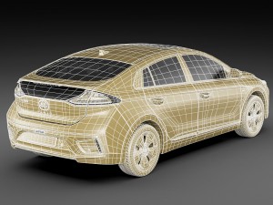 hyundai ioniq electric 2017 Model 3D