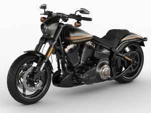 harley davidson cvo pro street breakout 3D Model in Motorcycle 3DExport