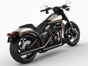 harley-davidson cvo pro street breakout 3D Model