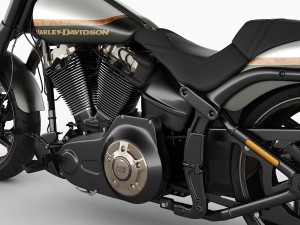 harley-davidson cvo pro street breakout Modello 3D