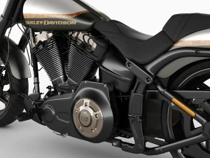 harley-davidson cvo pro street breakout 3D Model