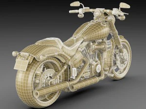 harley-davidson cvo pro street breakout 3D Model
