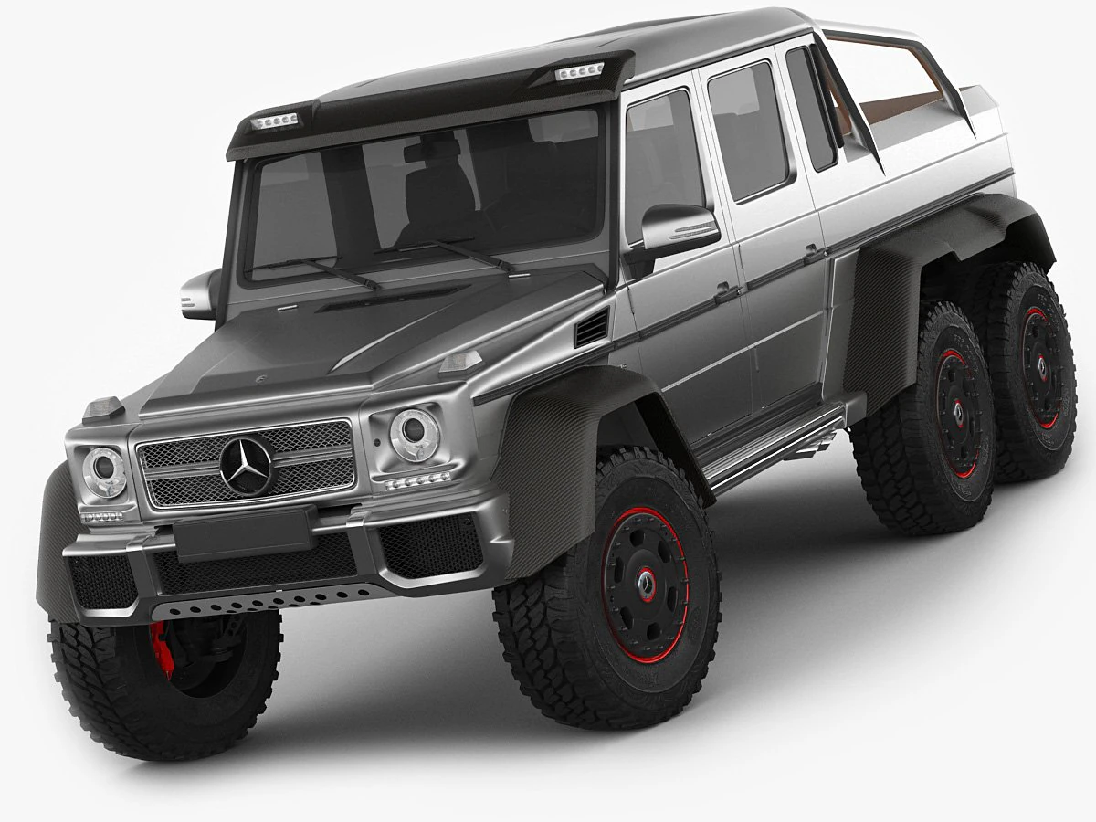 mercedes g63 amg 6x6 3D Model .c4d .max .obj .3ds .fbx .stl .blend 