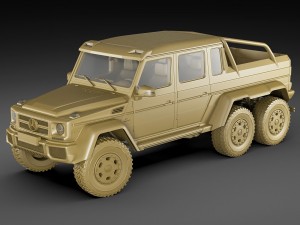 mercedes g63 amg 6x6 3Dモデル