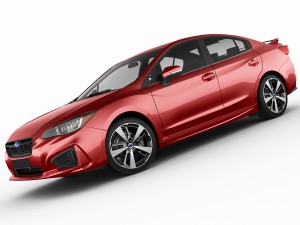 subaru impreza 2017 3D 模型