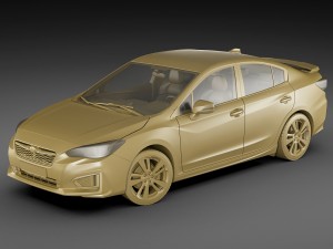 subaru impreza 2017 3D 模型