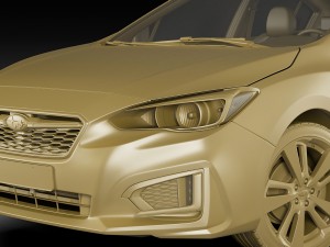 subaru impreza 2017 3D 模型