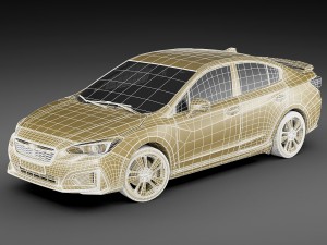subaru impreza 2017 3D 模型