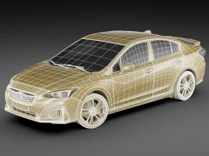 subaru impreza 2017 3D Model