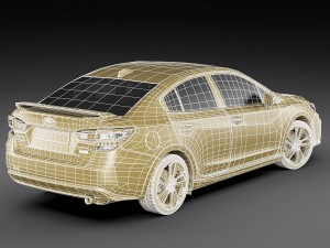 subaru impreza 2017 3D 模型