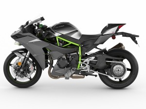 kawasaki ninja h2 3D Modell in Motorrad 3DExport