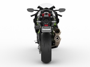 kawasaki ninja h2 3D Modell in Motorrad 3DExport