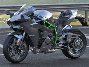 kawasaki ninja h2 3D Model