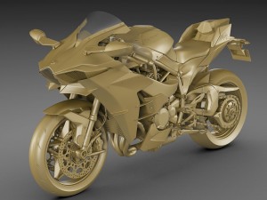 kawasaki ninja h2 3D Model