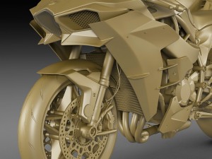 kawasaki ninja h2 3D Model