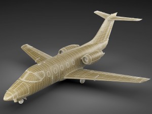 hawker 400xp 3D Model