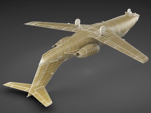 hawker 400xp 3D Model