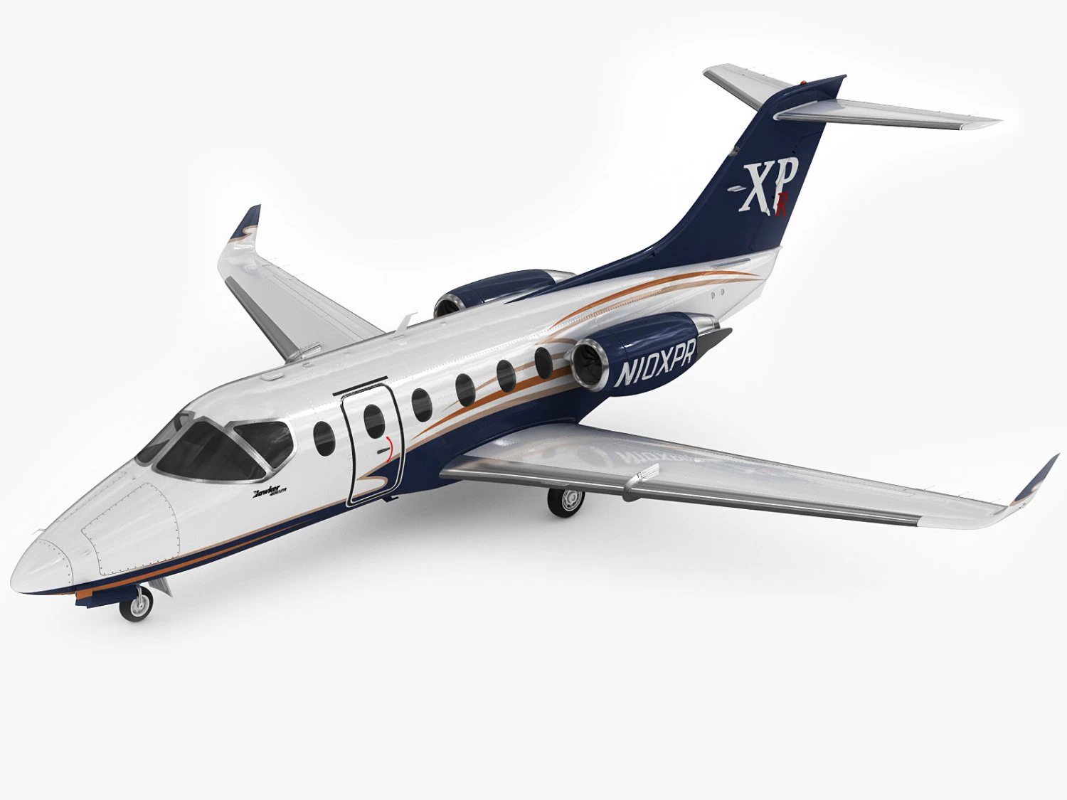 hawker beechcraft beech mitsubishi 400 xpr 400xpr 3D Model .c4d .max .obj .3ds .fbx .stl .blend 
