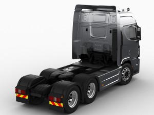hyundai xcient with trailer Modelo 3D