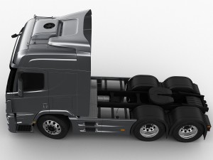 hyundai xcient with trailer Modelo 3D