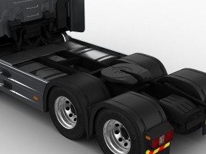hyundai xcient with trailer Modelo 3D