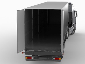 hyundai xcient with trailer Modelo 3D