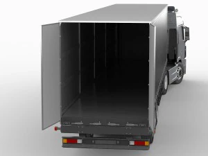 hyundai xcient with trailer 3D Model