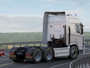 hyundai xcient with trailer 3D Model
