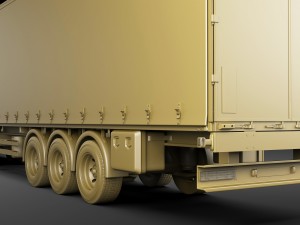 hyundai xcient with trailer Modelo 3D