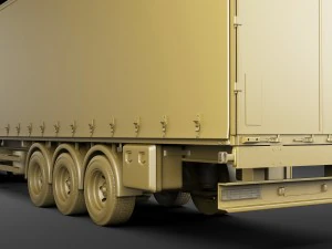 hyundai xcient with trailer 3D Model
