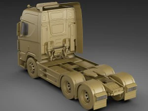 hyundai xcient with trailer 3D Model