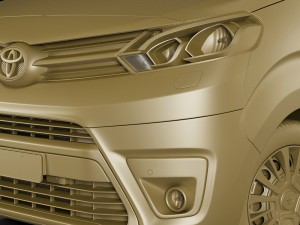 toyota proace van 2016 Modelo 3D