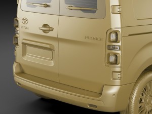 toyota proace van 2016 Modelo 3D