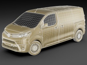 toyota proace van 2016 Modelo 3D